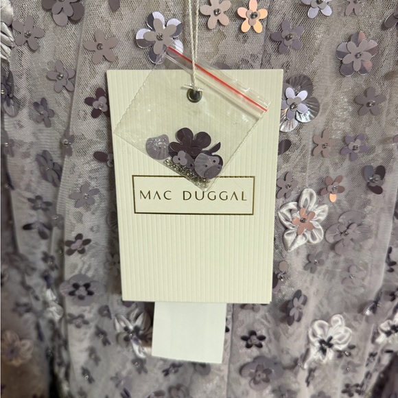 Mac Duggal Lavender Sequin Floral Gown size 14 NWT $698 - Picture 11 of 12